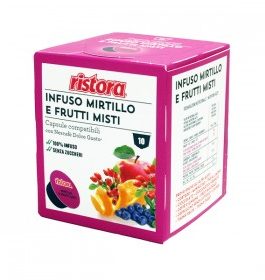 RISTORA INFUSO MIRTILLO E FRUTTI MISTI – 10 CPS