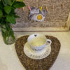 Tovaglietta americana a forma di cuore in Rattan - immagine 2