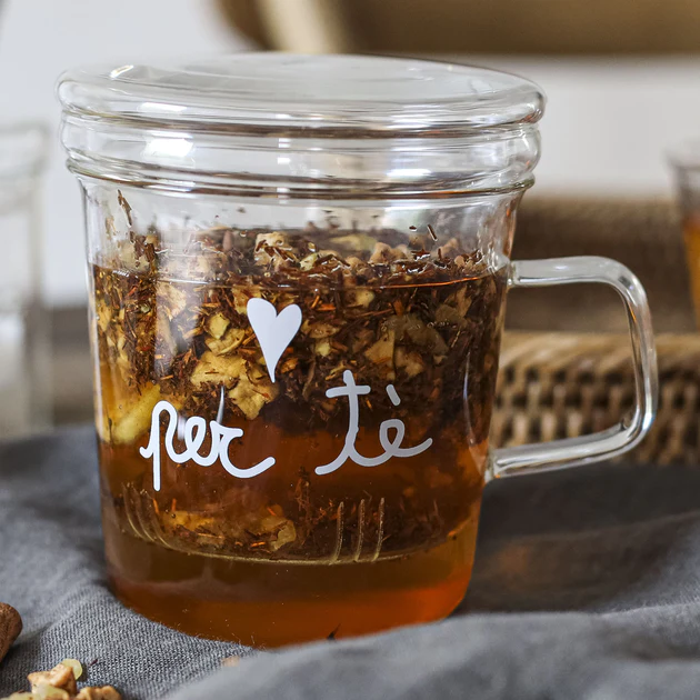 Mug in vetro con Infusore Per Tè