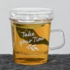 Mug in vetro con Infusore Take Your Time