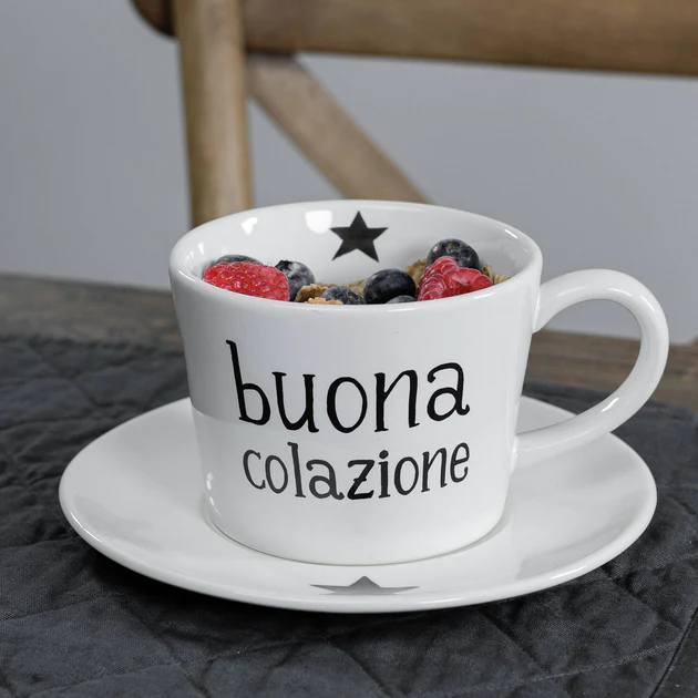 Set tazze colazione “Buona colazione”