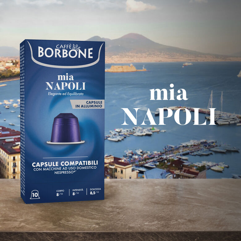 10 Capsule In Alluminio COMPATIBILI con macchine Nespresso®* Miscela MIA NAPOLI