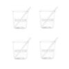 Set 4 bicchierini in vetro per Espresso con palettine - Caffettino - immagine 2