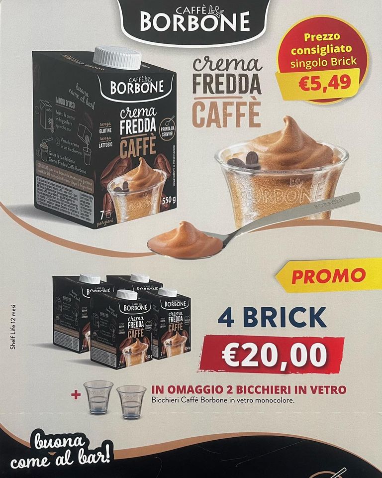 Crema caffè Borbone – Maxi scorta