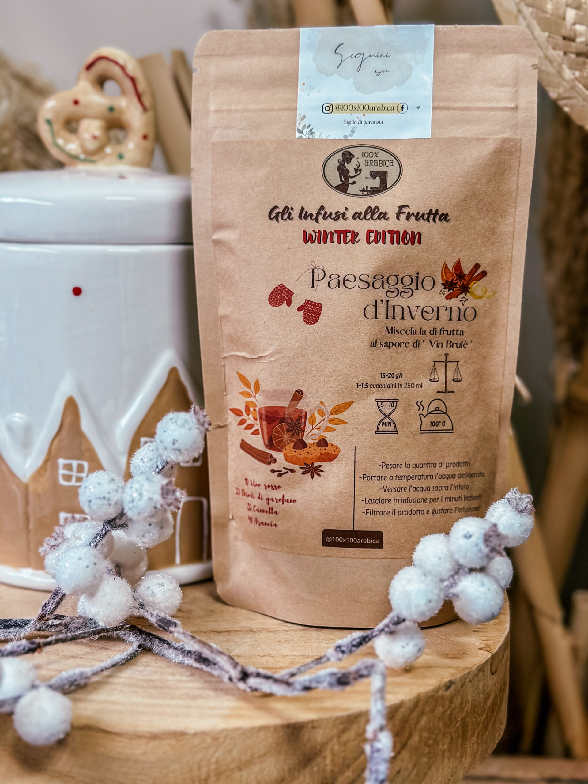 Paesaggio D’Inverno – Infuso Natalizio/Vin Brulè 100gr