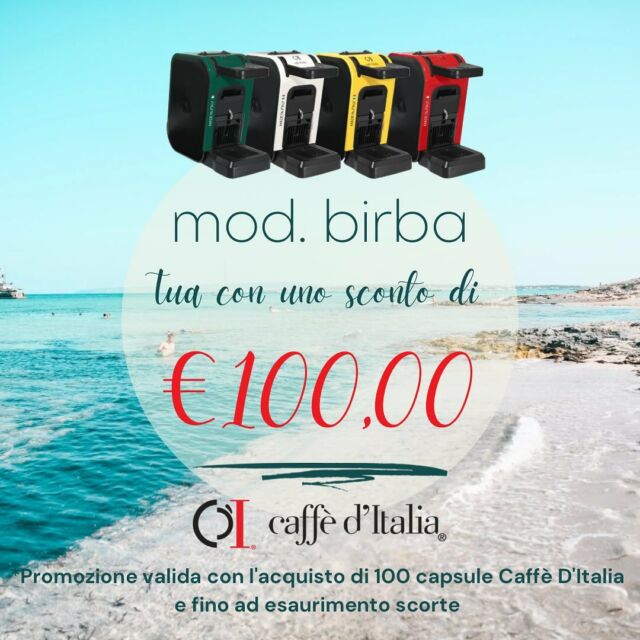 ‼️‼️L’abbiamo fatto dinuovo ‼️‼️

La macchina più colorata di @caffeditaliaofficial dinuovo in super sconto, ma proprio SUPER….ben 100€ in meno del prezzo di listino 🫠🫠

Ti aspettiamo in negozio per scoprire Birba e farti assaggiare il suo caffè cremoso e ricco proprio come al bar ☕️♥️

⚠️ Attenzione però, la promo non sarà valida per sempre, quindi non pensarci troppo ‼️

#caffetime #caffediqualità #caffeditaliaofficial #coffeetime #espresso #espressoitaliano #coffeelovers #coffeeaddict #macchinadelcaffè #torrefazioneitaliana #birbacaffe #madeinitaly